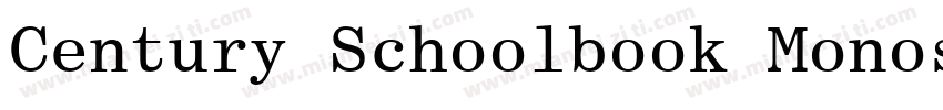 Century Schoolbook Monospace字体转换